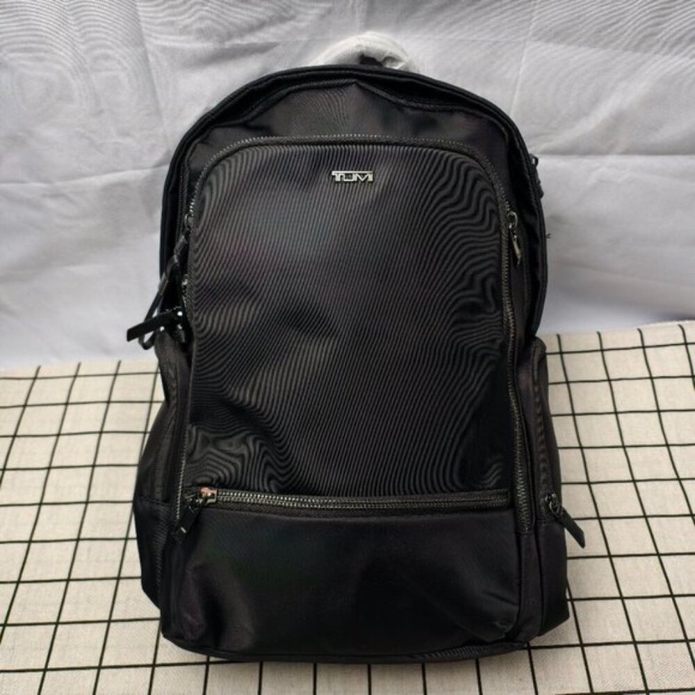 🍃TUMI Voyageur Backpack Women's Sleek Black Tactical Nylon Commuter Bag